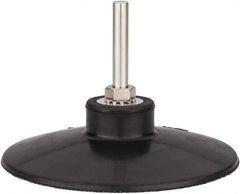 Tru-Maxx - 4" Diam Quick-Change Type S Disc Backing Pad - 1/4" Shank Diam, Medium Density, 10,000 RPM, Quick-Lok Compatible - Americas Industrial Supply