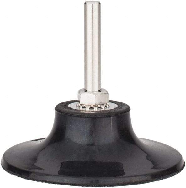Tru-Maxx - 3" Diam Quick-Change Type S Disc Backing Pad - 1/4" Shank Diam, Medium Density, 20,000 RPM, Quick-Lok Compatible - Americas Industrial Supply