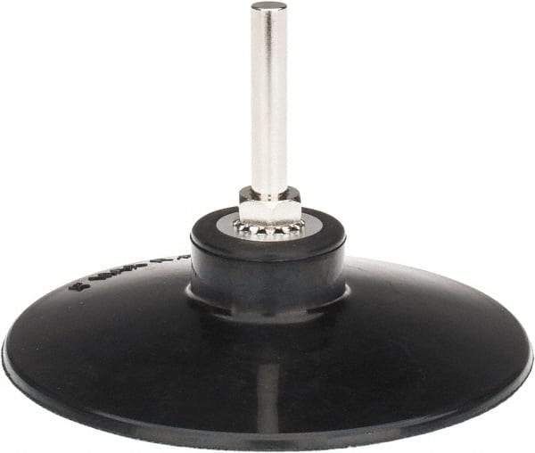 Tru-Maxx - 4" Diam Quick-Change Type R Disc Backing Pad - 1/4" Shank Diam, Medium Density, 10,000 RPM, Quick-Lok Compatible - Americas Industrial Supply