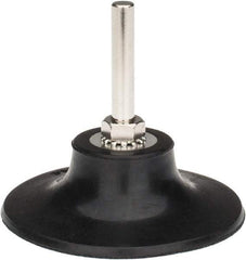 Tru-Maxx - 3" Diam Quick-Change Type R Disc Backing Pad - 1/4" Shank Diam, Medium Density, 20,000 RPM, Quick-Lok Compatible - Americas Industrial Supply