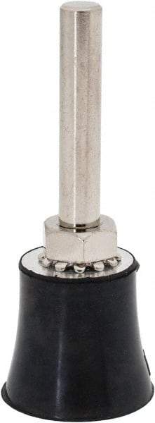 Tru-Maxx - 1" Diam Quick-Change Type R Disc Backing Pad - 1/4" Shank Diam, Medium Density, 30,000 RPM, Quick-Lok Compatible - Americas Industrial Supply