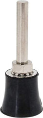 Tru-Maxx - 1" Diam Quick-Change Type R Disc Backing Pad - 1/4" Shank Diam, Medium Density, 30,000 RPM, Quick-Lok Compatible - Americas Industrial Supply