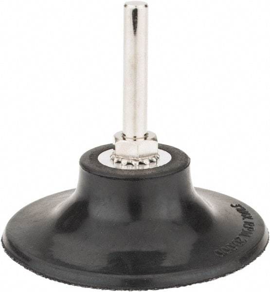 Tru-Maxx - 3" Diam Quick-Change Type S Disc Backing Pad - 1/4" Shank Diam, Soft Density, 20,000 RPM, Quick-Lok Compatible - Americas Industrial Supply