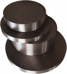 Value Collection - 4-1/2 Inch Diameter, 1/2 Inch Long, A-2 Air Hardening Decarb Free Tool Steel Round - +0.015/+0.075 Inch Tolerance, Stock Length - Americas Industrial Supply