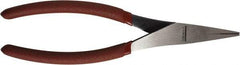 Paramount - 8" OAL, 1-9/16" Jaw Length x 5/8" Jaw Width, Duckbill Pliers - Serrated Jaw, Plastic Dipped Handles - Americas Industrial Supply