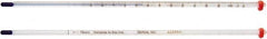 H-B Instruments - -1 to 51°C, Organic Filled Precision Thermometer - 18 Inch Immersion Length - Americas Industrial Supply