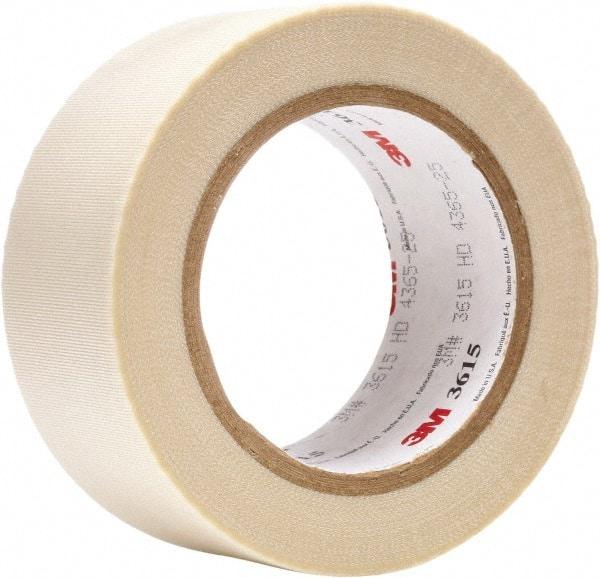 3M - 36 Yd Long x 2" Wide, White Silicone Glass Cloth Tape - Americas Industrial Supply