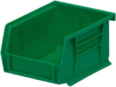 Akro-Mils - 10 Lb. Load Capacity, 5-3/8" Deep, Green Polymer Hopper Stacking Bin - 3" High x 4-1/8" Wide x 5-3/8" Long - Americas Industrial Supply