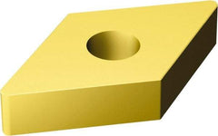 Sandvik Coromant - DNGA441 Grade 6050 Ceramic Turning Insert - TiN Finish, 55° Diamond, 1/2" Inscr Circle, 1/4" Thick, 1/64" Corner Radius - Americas Industrial Supply