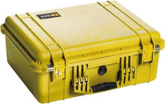Pelican Products, Inc. - 17-13/64" Wide x 8-13/32" High, Clamshell Hard Case - Yellow, Polyethylene - Americas Industrial Supply