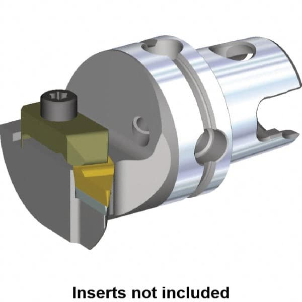 Kennametal - VBMR.. Insert, 40mm Head Length, Modular Grooving Cutting Unit Head - Left Hand Cut, System Size KM40, Through Coolant, Series Top Notch - Americas Industrial Supply