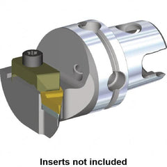 Kennametal - VBMR.. Insert, 40mm Head Length, Modular Grooving Cutting Unit Head - Left Hand Cut, System Size KM40, Through Coolant, Series Top Notch - Americas Industrial Supply