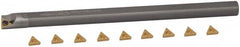 Hertel - 0.563" Min Diam Smallest Bar, 0.563" Min Diam Largest Bar, Carbide Indexable Boring Bar Set - TP.. Insert, HBBQ Toolholder, 5" Max Bore Depth, Through Coolant - Americas Industrial Supply