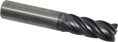 Kennametal - 1/2", 5 Flute, Solid Carbide, 0.03" Corner Radius End Mill - 3" OAL, 1-1/4" LOC - Americas Industrial Supply