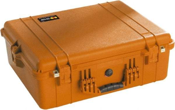 Pelican Products, Inc. - 19-23/64" Wide x 8-51/64" High, Clamshell Hard Case - Orange, Polyethylene - Americas Industrial Supply