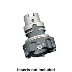 Kennametal - 3 Inserts, 50mm Cut Diam, 63mm Arbor Diam, 9.5mm Max Depth of Cut, Indexable Square-Shoulder Face Mill - 0/90° Lead Angle, 92mm High, BGHX 15L5... Insert Compatibility, Through Coolant, Series Fix-Perfect - Americas Industrial Supply