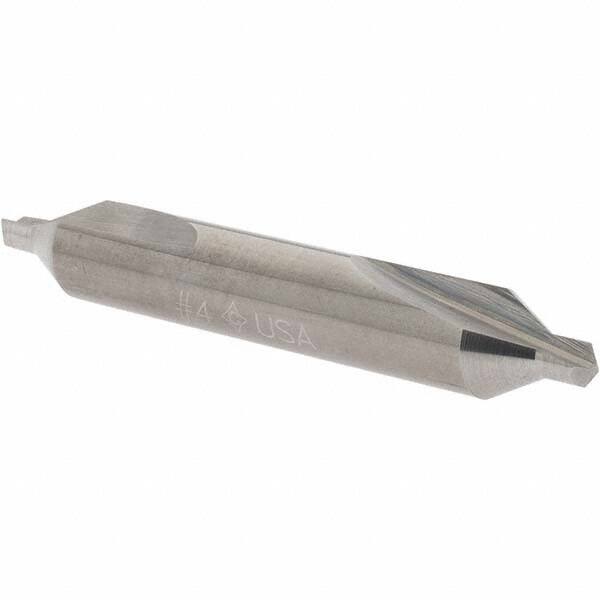 Cleveland - #4 Plain Cut 60° Incl Angle Solid Carbide Combo Drill & Countersink - Americas Industrial Supply