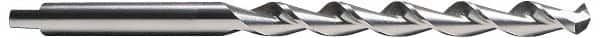 Cleveland - 15/32", 118° Point, Parabolic Flute, High Speed Steel Taper Length Drill Bit - Bright Finish, 4-3/4" Flute Length, 7-1/2" OAL, Series 2565 - Americas Industrial Supply