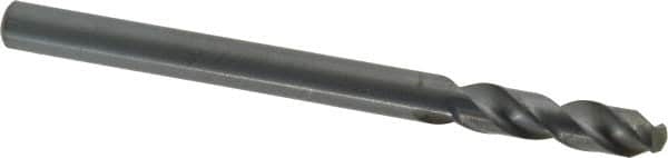 Cleveland - 3/8" 135° Cobalt Jobber Drill - Oxide Finish, Right Hand Cut, Spiral Flute, Straight Shank, 5" OAL, Split Point - Americas Industrial Supply
