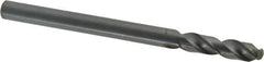 Cleveland - 3/8" 135° Cobalt Jobber Drill - Oxide Finish, Right Hand Cut, Spiral Flute, Straight Shank, 5" OAL, Split Point - Americas Industrial Supply