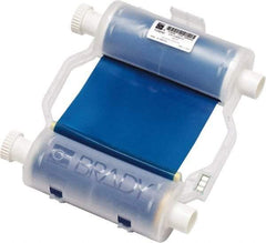 Brady - 4.33" Wide x 2,400" Long, Blue Resin Ribbon Printer Ribbon - For BBP30 Label Printer, BBP33 Label Printer, BBP35 Multicolor Sign & Label Printer, BBP37 Color & Cut Sign & Label Printer, BradyPrinter S3100, BBP31 Sign & Label Printer - Americas Industrial Supply