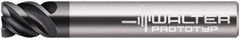 Walter-Prototyp - 8mm, 4 Flute, Single End, Solid Carbide, 0.006" Corner Radius End Mill - 2" OAL, 50° Helix, Right Hand Flute, 8mm LOC, Right Hand Cut, - Americas Industrial Supply