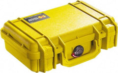 Pelican Products, Inc. - 8-11/32" Wide x 3-25/32" High, Clamshell Hard Case - Yellow, Polyethylene - Americas Industrial Supply