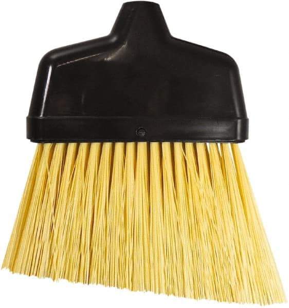 Unger - 6-3/8" Wide, Yellow Synthetic Bristles, Angled Broom - Flagged, Water Resistant - Americas Industrial Supply