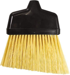 Unger - 6-3/8" Wide, Yellow Synthetic Bristles, Angled Broom - Flagged, Water Resistant - Americas Industrial Supply