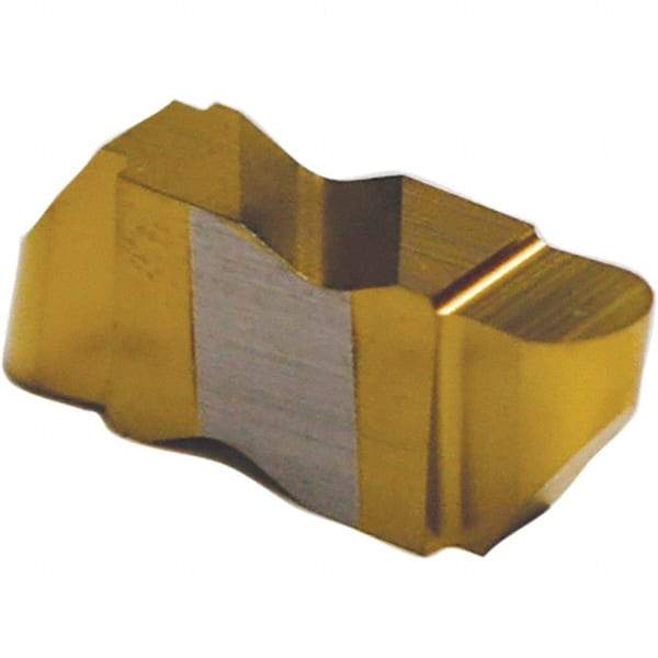 Tool-Flo - 4125FLRP Grade AC50E, 6.35mm Cutting Width Carbide Grooving Insert - 6.35mm Max Depth of Cut, Right Hand, 3.18mm Corner Radius, AlTiN Finish - Americas Industrial Supply