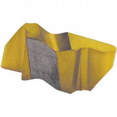 Tool-Flo - 4125FLR Grade AC50E, 6.35mm Cutting Width Carbide Grooving Insert - 6.35mm Max Depth of Cut, Right Hand, 3.18mm Corner Radius, AlTiN Finish - Americas Industrial Supply