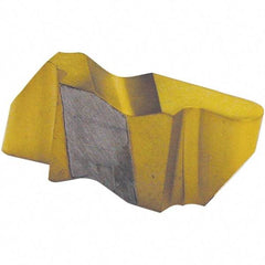 Tool-Flo - 4094FLR Grade AC3R, 4.8mm Cutting Width Carbide Grooving Insert - 6.35mm Max Depth of Cut, Left Hand, 2.39mm Corner Radius, TiAlN Finish - Americas Industrial Supply