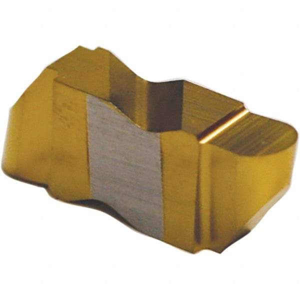 Tool-Flo - 3047FLRP Grade C3, 2.39mm Cutting Width Carbide Grooving Insert - 4.57mm Max Depth of Cut, Right Hand, 1.19mm Corner Radius, Uncoated - Americas Industrial Supply