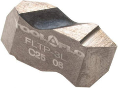 Tool-Flo - FLTP3 Grade C25, Internal/External 60° V Threading Insert - 6 to 20 TPI Ext Pitch, 5 to 12 TPI Int Pitch, Left Hand Insert, Carbide - Americas Industrial Supply