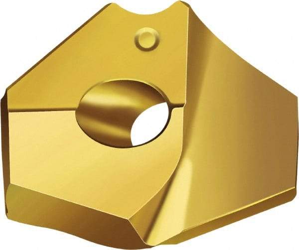 Walter - Series P6001, 18.7mm Diam Grade WPP45C 140° Replaceable Drill Tip - Carbide, TiAlN Finish - Americas Industrial Supply