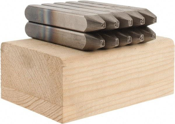 C.H. Hanson - 10 Piece, 1/8" Character Steel Stamp Set - Double Digit Figures, Double Digits - Americas Industrial Supply
