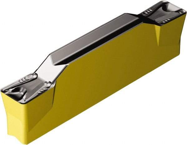 Sandvik Coromant - G2N123x2 TM Grade 4325, 3mm Cutting Width Carbide Grooving Insert - 18.4mm Max Depth of Cut, Neutral, 0.4mm Corner Radius, TiCN/Al2O3/TiN Finish - Americas Industrial Supply