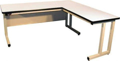 Proline - 72 Wide x 30" Deep x 30" High, Static Dissipative Workbench - Fixed Legs With Adjustable Height Glides, Beige - Americas Industrial Supply