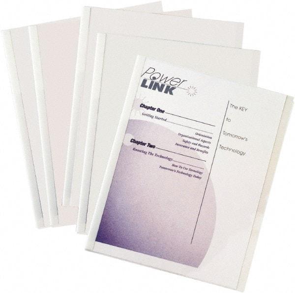 C-LINE - 11" Long x 8" Wide Report Cover - White - Americas Industrial Supply