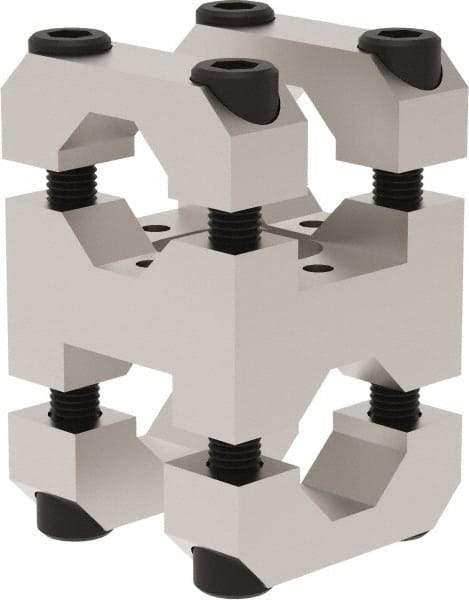 De-Sta-Co - Aluminum Transition Bracket - 104.8mm OAL, Use with BodyBuilder End Effector Systems, Includes Alignment Nuts - Americas Industrial Supply