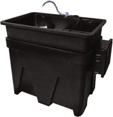 Graymills - Free Standing Water-Based Parts Washer - 30 Gal Max Operating Capacity, HDPE Tank, 43" Long - Americas Industrial Supply