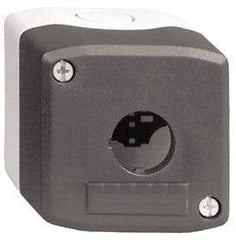 Schneider Electric - 1 Hole, 22mm Hole Diameter, Polycarbonate Pushbutton Switch Enclosure - 13, 4X NEMA Rated - Americas Industrial Supply