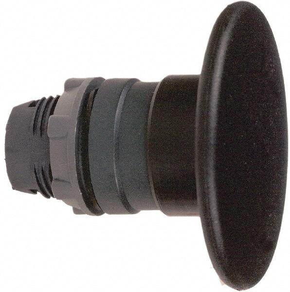 Schneider Electric - 22mm Mount Hole, Extended Mushroom Head, Pushbutton Switch Only - Round, Black Pushbutton, Nonilluminated, Momentary (MO) - Americas Industrial Supply