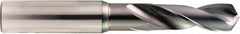 OSG - 12.1mm 130° Spiral Flute Powdered Metal Screw Machine Drill Bit - V Finish, Right Hand Cut, 51mm Flute Length, 108mm OAL, Standard Point, Straight Shank - Americas Industrial Supply