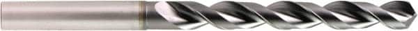 OSG - 20.5mm 120° Powdered Metal Jobber Drill - V Finish, Right Hand Cut, Spiral Flute, Straight Shank, 204mm OAL, Standard Point - Americas Industrial Supply