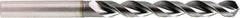 OSG - 11mm 120° Powdered Metal Jobber Drill - V Finish, Right Hand Cut, Spiral Flute, Straight Shank, 151mm OAL, Standard Point - Americas Industrial Supply