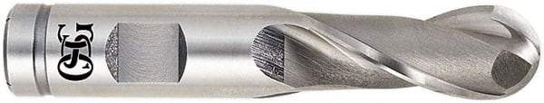 OSG - 3/4" Diam, 1-5/8" LOC, 2 Flute Powdered Metal Ball End Mill - Uncoated, Single End, 3-7/8" OAL, 3/4" Shank Diam, Spiral Flute - Americas Industrial Supply