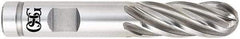 OSG - 5/8" Diam, 1-5/8" LOC, 6 Flute Powdered Metal Ball End Mill - Uncoated, Single End, 3-3/4" OAL, 5/8" Shank Diam, Spiral Flute - Americas Industrial Supply