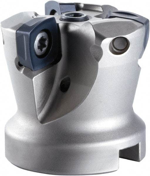 OSG - 5 Inserts, 63mm Cutter Diam, 0.06" Max Depth of Cut, Indexable High-Feed Face Mill - 22.23mm Arbor Hole Diam, 0.315" Keyway Width, 1.9685" High, PHC12R063M22.2-5 Toolholder, SXMT12.. Inserts, Series PHOENIX-PHC - Americas Industrial Supply