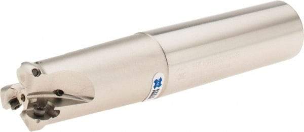 OSG - 0.606" Cutting Diam, 1" Shank Diam, 1" Max Depth of Cut, Straight Shank Indexable Copy End Mill - 3 Inserts, RPH_10... Insert, PRC Toolholder, Through Coolant - Americas Industrial Supply